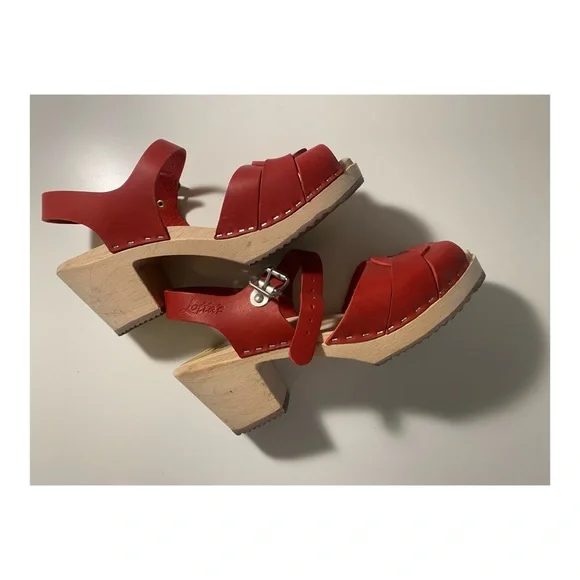 Lotta Peep-toe Clogs (wms9) - Picture 2 of 6